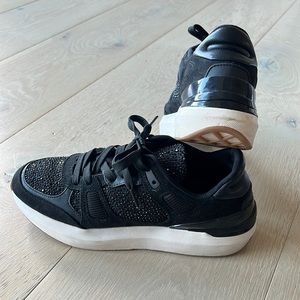 Zara black rhinestone sneakers. Size 39. Almost new condition